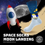 Space Socks Moon Lan