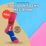 Cartoon Socks Meg Pi