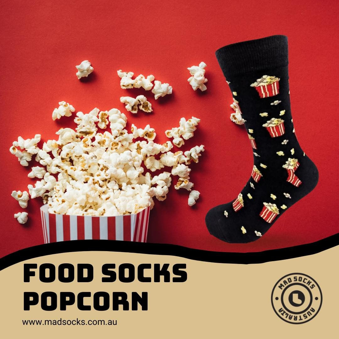 Food Socks Popcorn<b