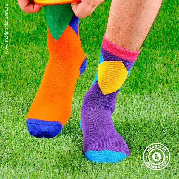 His socks compelled one's attention...
