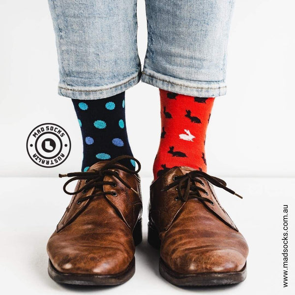 I never wear matching socks....