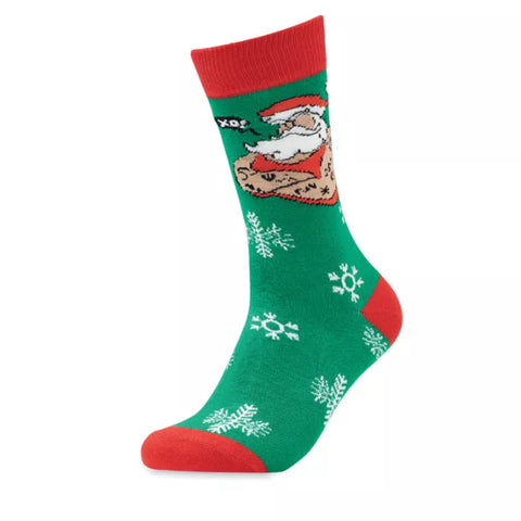 Christmas Socks Santa with Cookies