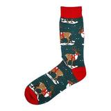 Christmas Socks Snowy Reindeer