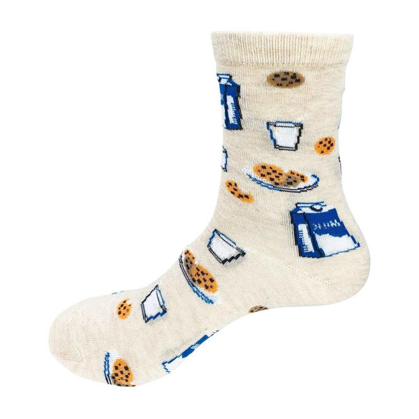 Food Socks Milk & Cookies - Mad Socks Australia