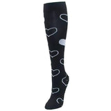 Black & White Love Knee High Socks