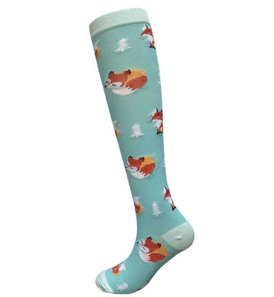 Knee High Fox Socks - Mad Socks Australia