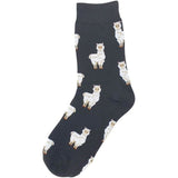 Animal Socks White Lama