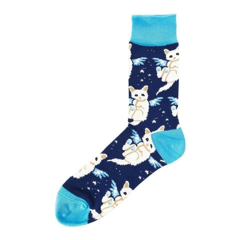 Animal Socks Angel Kitty