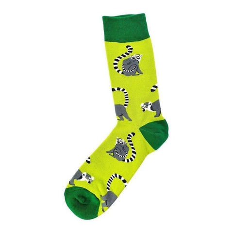 Animal Socks Lemur Love