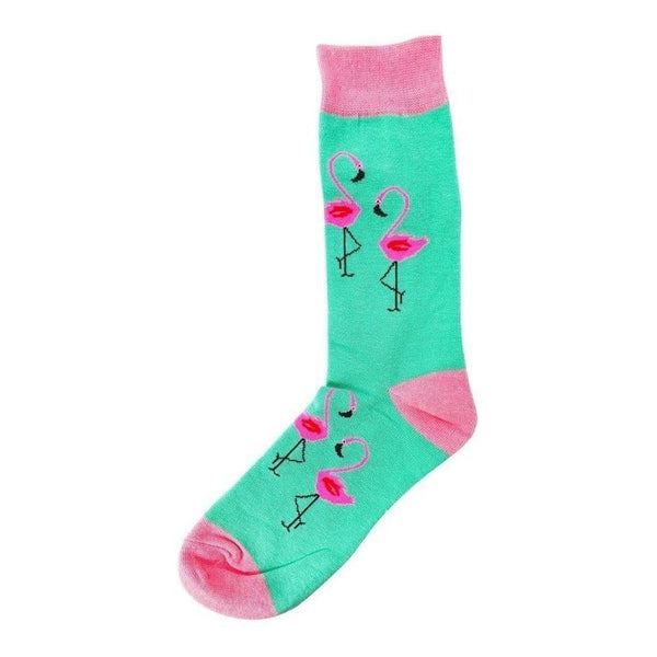 Animal Socks Flamingo Love - Mad Socks Australia