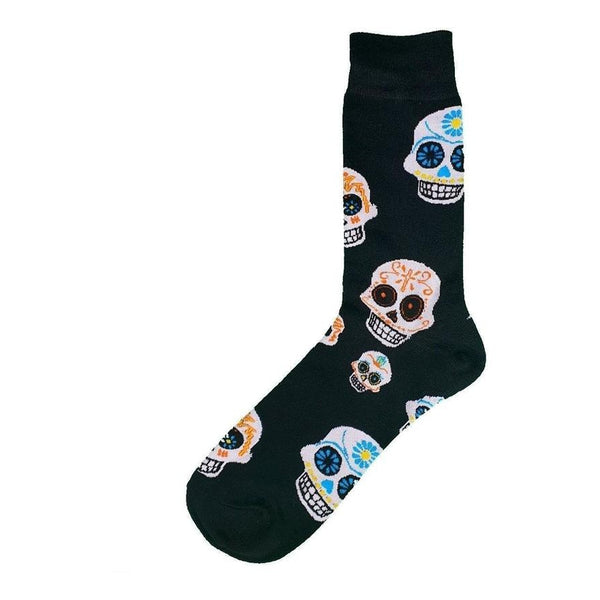 Fun & Games Socks Mexican Skulls - Mad Socks Australia