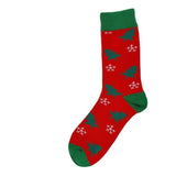 Christmas Socks Xmas Tree Red and Green