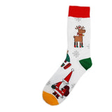 Christmas Socks Santa and Reindeer