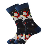 Christmas Socks Santa Riding Unicorn