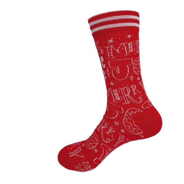 Christmas Socks Peace and Love - Mad Socks Australia