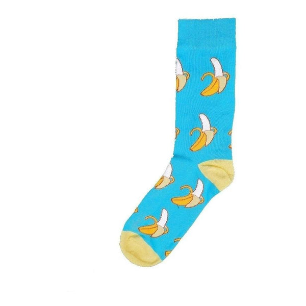 Fruit Socks Bananas | Blue - Mad Socks Australia