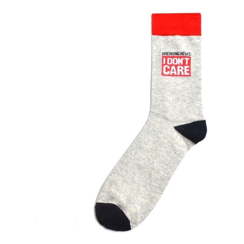 Meme Socks Breaking News I Don't Care