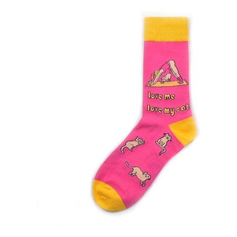 Meme Socks Love Me Love My Cat