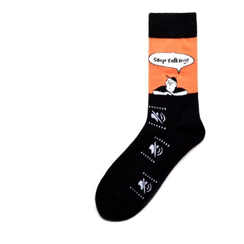 Meme Socks Stop Talking