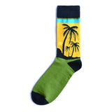 Plant Socks Palm Tree | Yellow and Green