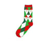 Christmas Socks Elf Argyle