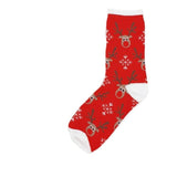 Christmas Socks Reindeers & Snow Flakes