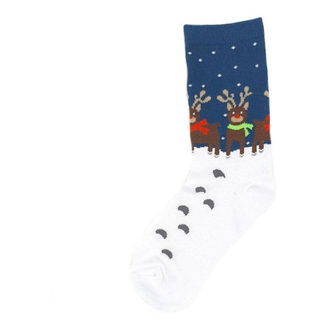 Christmas Socks Three Reindeers