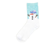 Christmas Socks Snowman | White