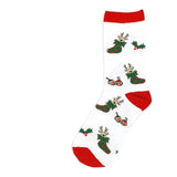 Christmas Socks Xmas Ornaments | White & Red