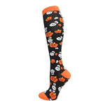 Pumpkin Skull Halloween Knee High Socks