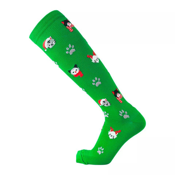 Christmas Zoo Knee High Socks
