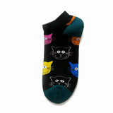 Animal Socks Colourful Cats (Ankle)