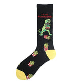 T-Rex Goes To Movies Socks