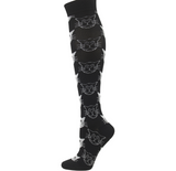 Knee High Black & White Cat Socks