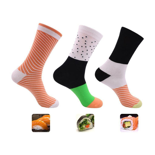 Sushi Socks Box - 5 Paires De Sushi CHAUSSETTES En Coton Pour Fammes Et Hommes, Multicolore, 41/46